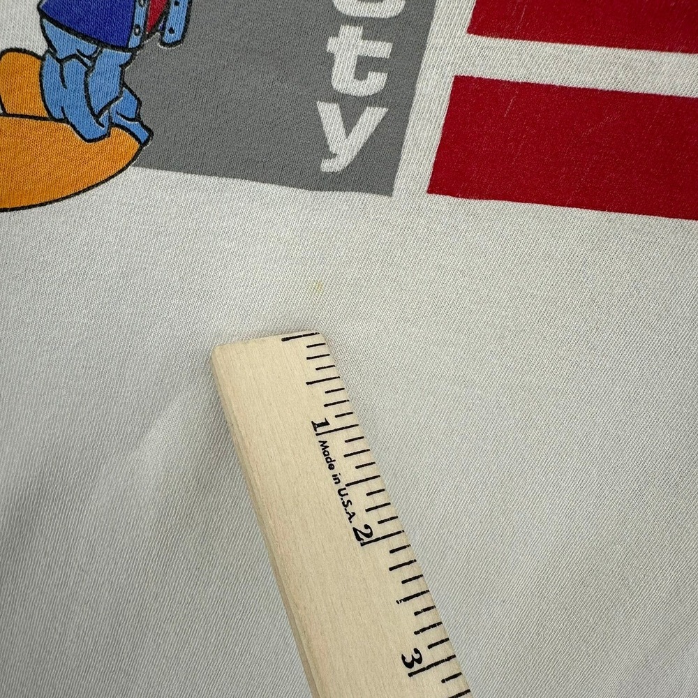 1998 Looney Tunes Tweety Bird Warner Bros White Shirt SZ M VTG 90s USA Baggy - Picture 7 of 11